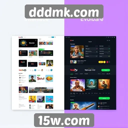 Evolução da interface do usuário no dddmk.com